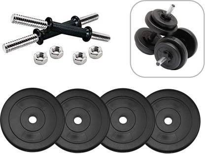 lifecare products 10 kg 2.5 kg 4 pvc plate + 2 dumble rodd best home gym sett Home Gym Combo Adjustable Dumbbell-picture-19