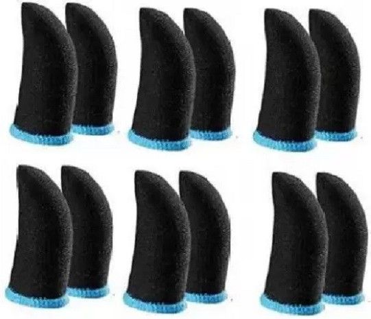 Thumb Gloves For Mobile Gaming blue color 6pack combo Finger Sleeve
