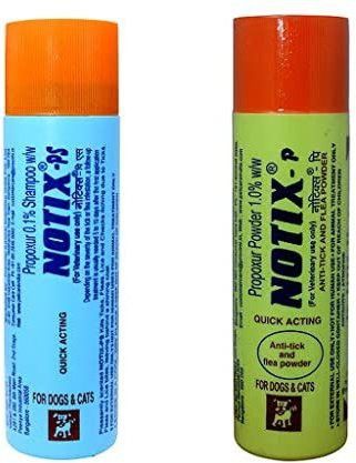 fifozone Petcare Notix-Shampoo(150 ml)+Petcare Notix - P Anti-tick flea Powder (100 gm) Combo Pack Flea and Tick, Allergy Relief Fresh Dog Shampoo-picture-24