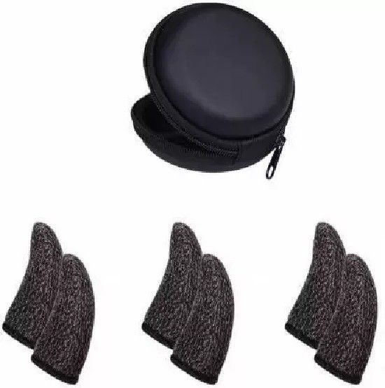 Thumb Sleeve With Earphone Pouch Best Gaming Performance for PUBG/COD/FREEFIRE Finger Sleeve-image-11