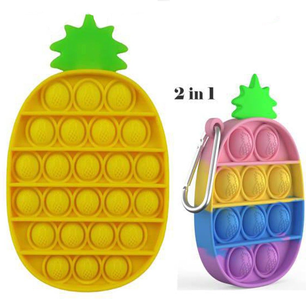 Pop It Fidget Toys,Push Pop Bubble Fidget Sensory Toy,Autism Special Needs Silicone Stress Relief Toy,Great Fidget Toy Sensory Toys Novelty Gifts for Girls Boys Kids Adults 2 In 1-image-26