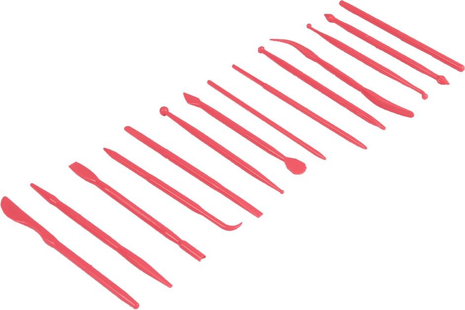 finedecor 14pcs Set Sugar Crafts Modeling Tool Pottery Carving Tools for Shaping and Sculpting for Fondant and Gum Paste - (14 Pcs X 1 SET) - FD 2946-picture-15