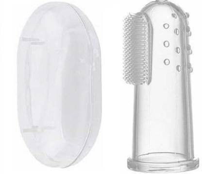 kotley Baby Finger Brush Tongue Cleaner with storage box Ultra Soft Toothbrush-picture-10