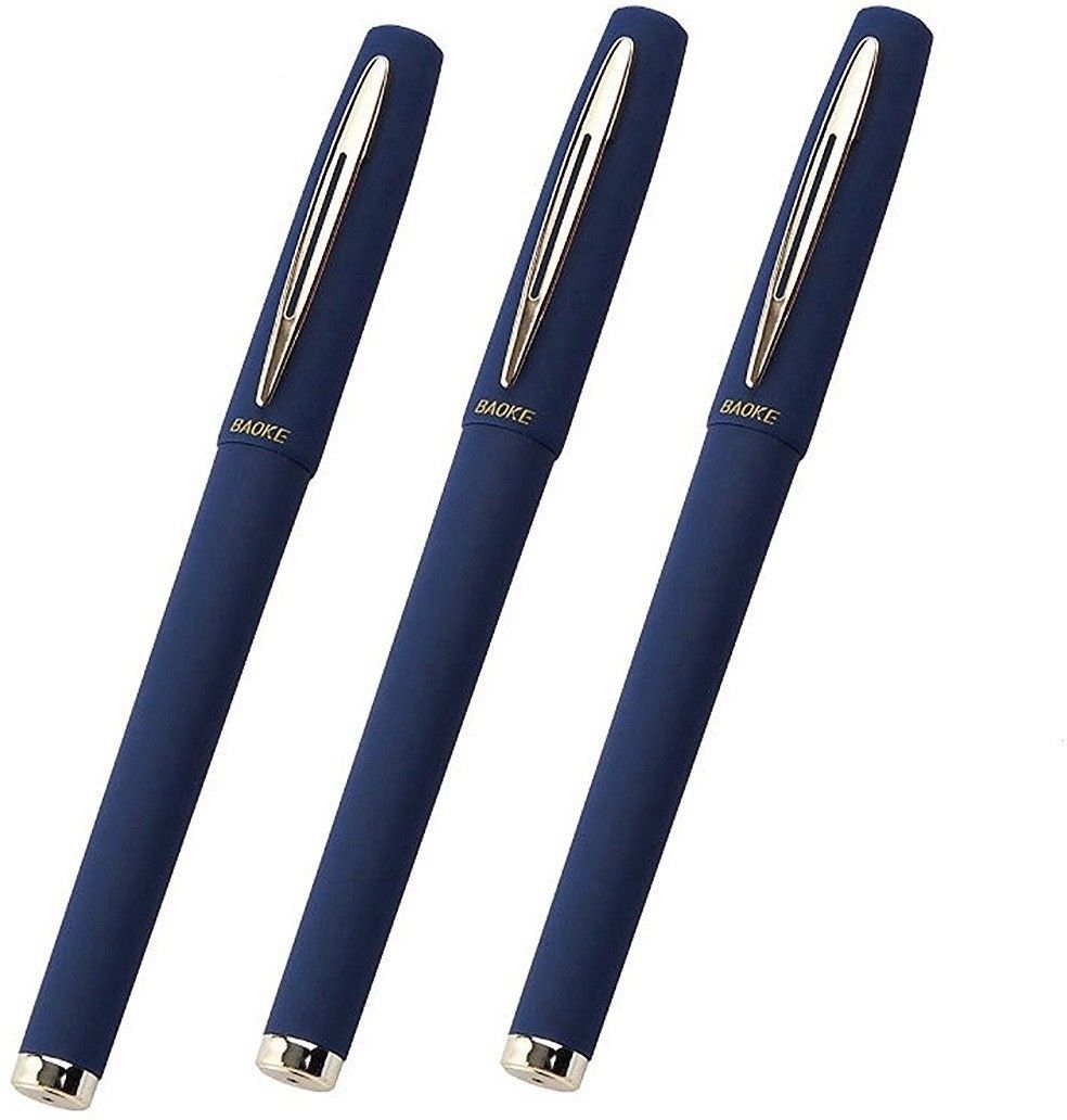 1.0mm Smooth Gel Pen - 3 Pen Set (Blue) Gel Pen