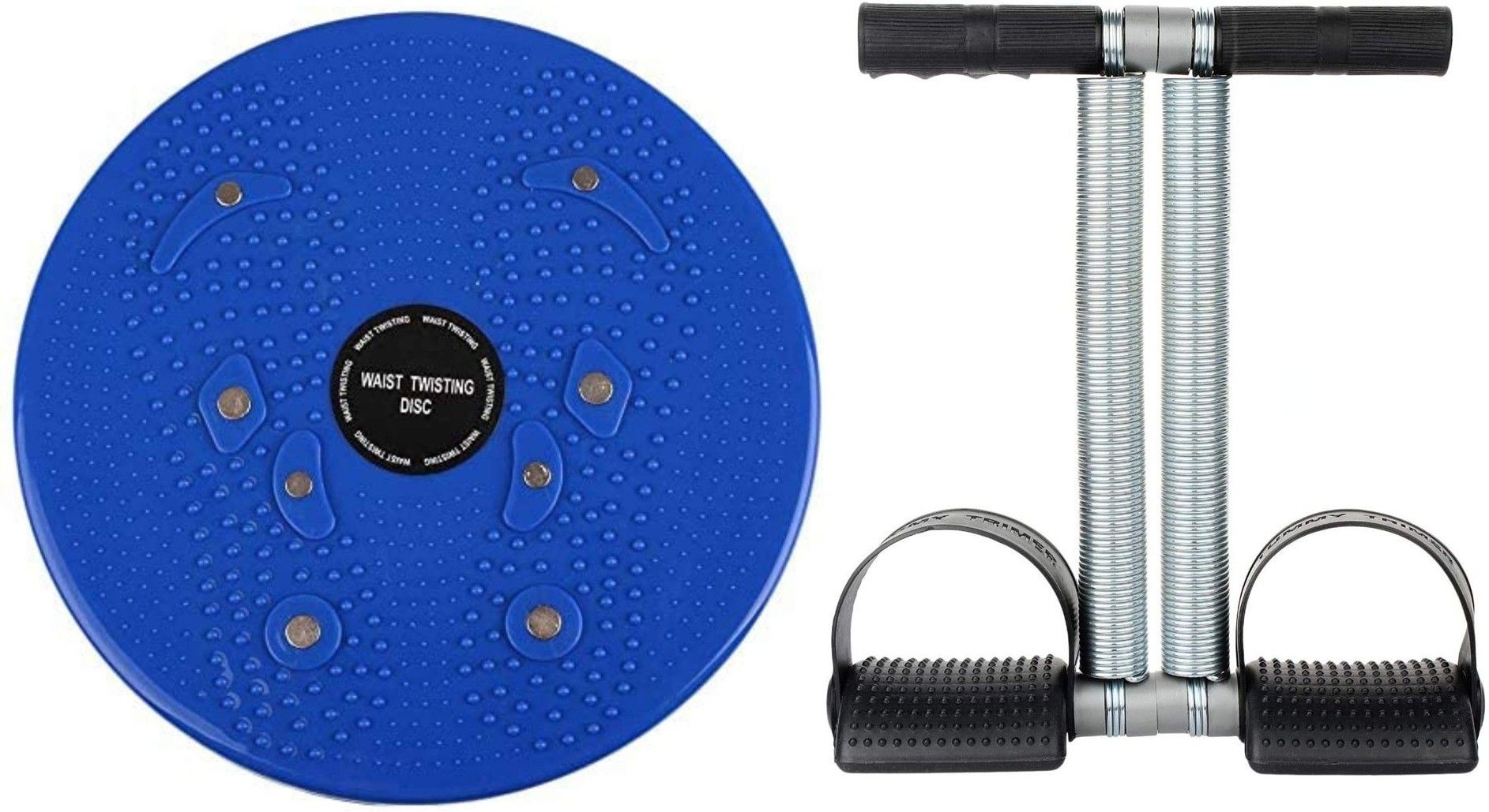 BLACK DOUBLE SPRING TUMMY TRIMMER AND BLUE TUMMY TWISTER Ab Exerciser-image-39