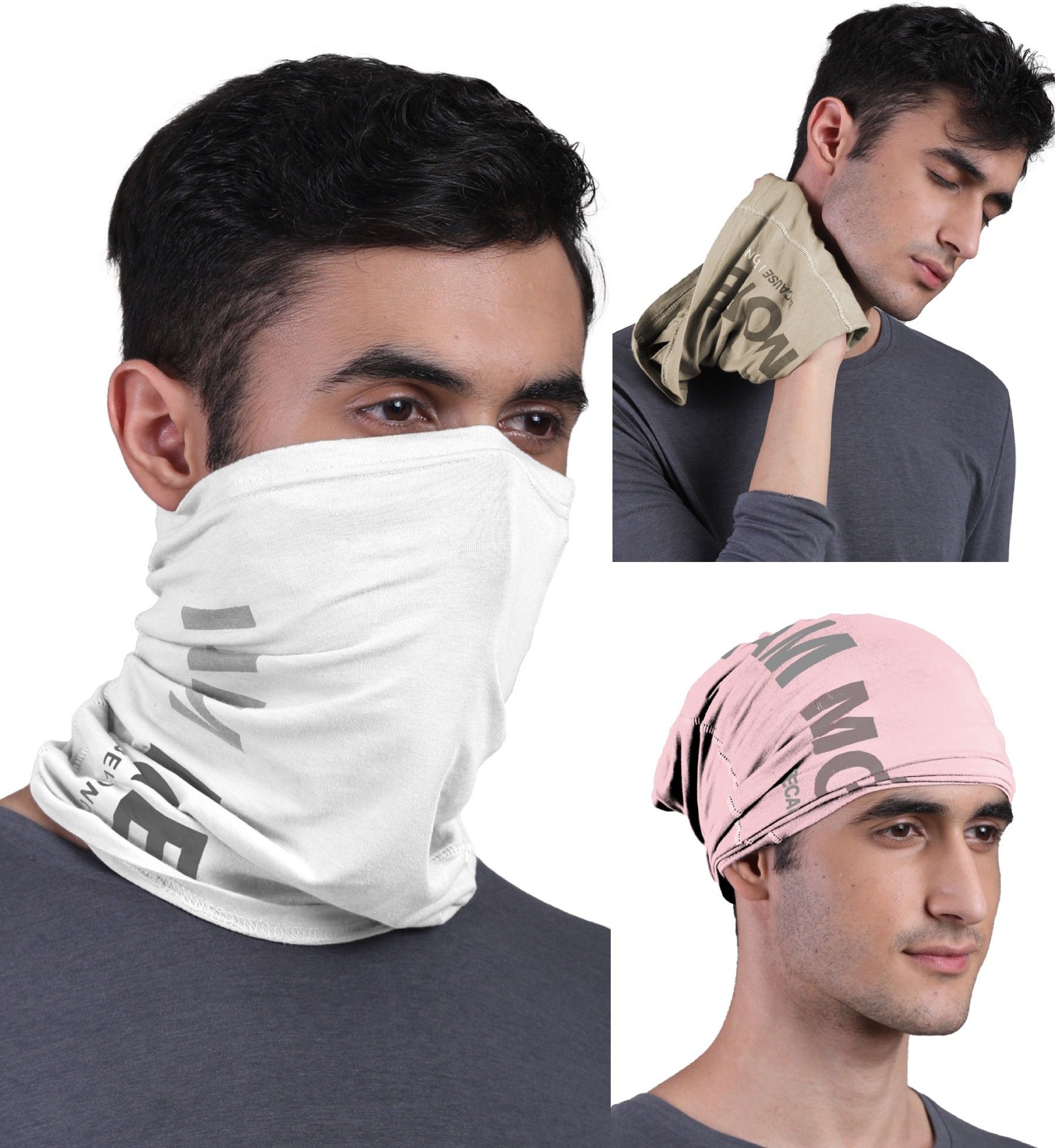 freecultr Unisex Printed Bamboo Bandana Anti Microbial Multipurpose Headband Cloth Face Mask for Dust and Sun Protection (Pack of 3) Men Printed Bandana-picture-12