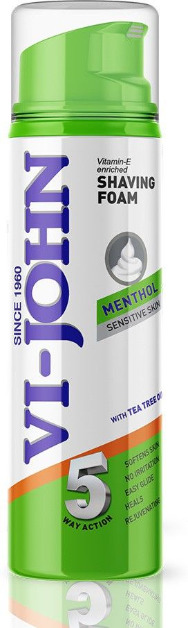 Classic Menthol Shave Foam for Sensitive Skin with Tea Tree Oil (200 GM) (Pack of 1)-image-11