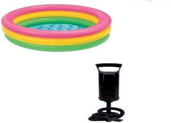 (USA*BOB-54) BEST SELLER,PEOPLE CHOICE PREMIUM QUALITY 2 FEETS(61 CM) WIDTH AND 22CM HEIGHT ,THREE COLOUR WATER BATH TUB POOL FOR YOURS LOVLY KIDS AND BABY WITH AIR PUMP.AGE 0-3 YEARS. Inflatable Swimming Pool, Inflatable Toy Pump-image-23