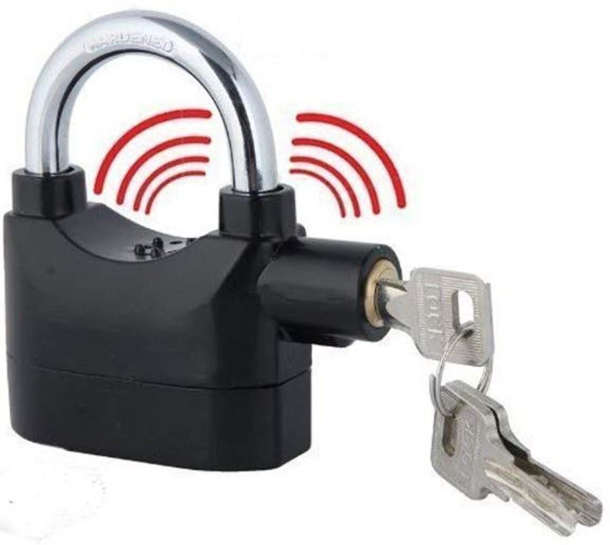 Cierie Anti Theft System Security Pad Lock with Burglar Smart Alarm Siren Motion Sensor Alarm Lock-A48 Waterproof Siren Alarm for Motorcycle Bike Bicycle Perfect Security (AL-148)-image-1