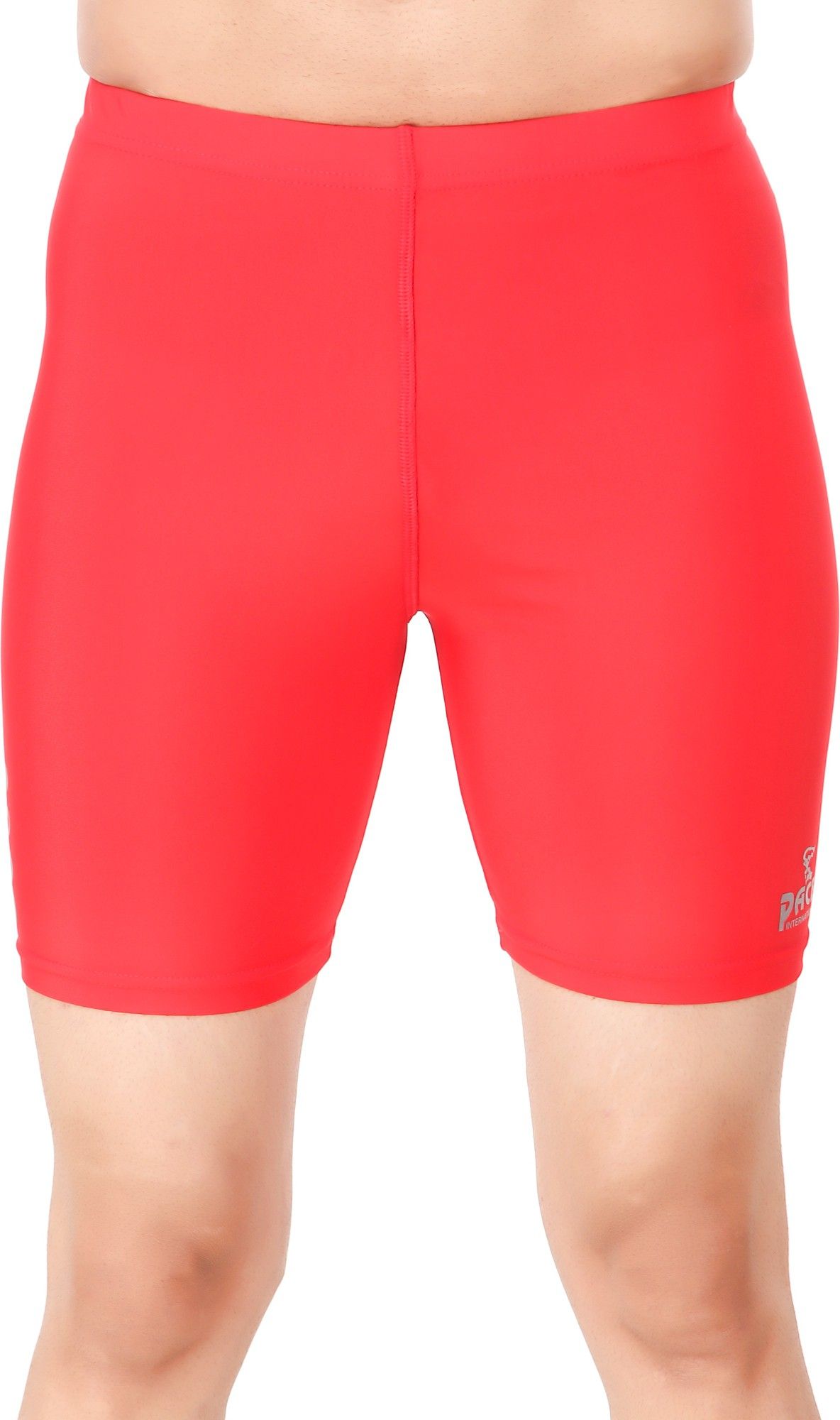 pace international Swimming Costume, Cycling Shorts Gyming, Running Solid Men Swim Bottom Red Swimsuit-picture-10