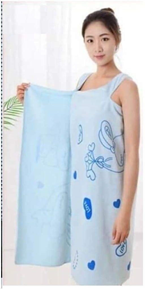 Blue Free Size Bath Robe-image-10