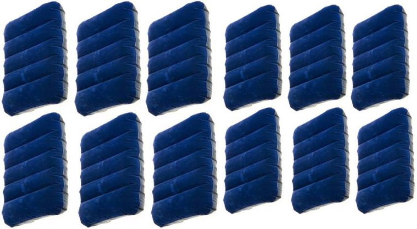 young star (IND*USA-18) 12 PREMIUM QUALITY BLUE VALVET TOUCH AIR FILLING PILLOW ,FLOTING ON WATER AND GIVE REST TO HEAD AND NECK.ALSO USED IN TREVELING.USED IN WATER POOL AND GIVE SUPPORT AND COMFIRT. Inflatable Pool Accessory image 1