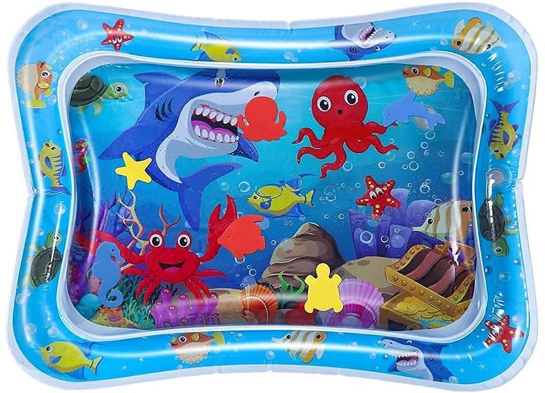 Tummy Time Water Play Mat, Baby Toys for 3-9 Months | Multi Color Inflatable Swimming Pool (Multi color) Inflatable Swimming Pool-image-15