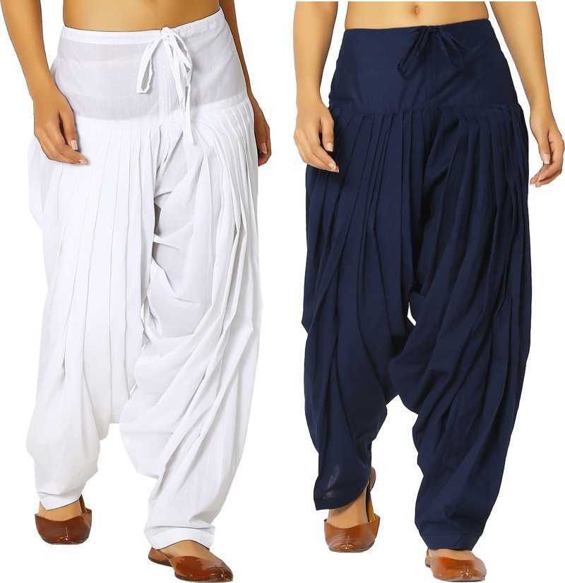 uganta Pure Cotton Solid Women ["Blue","White"] Salwar-picture-27