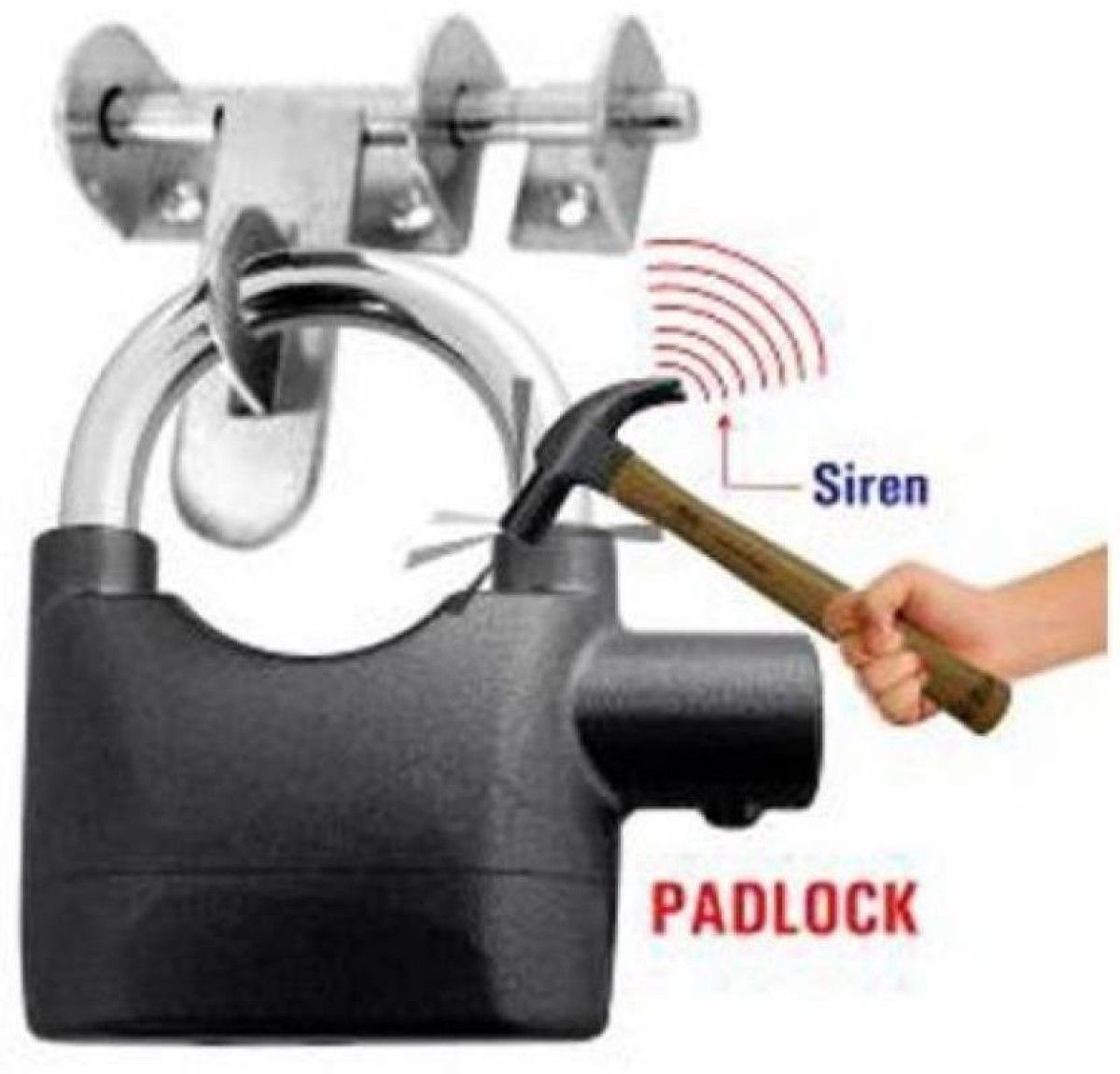 Misaki Anti Theft System Security Pad Lock with Burglar Smart Alarm Siren Motion Sensor Alarm Lock-A15 High Quality Alram Clock With Heavy Duty Anti Theft Padlock (AL-115)-image-16