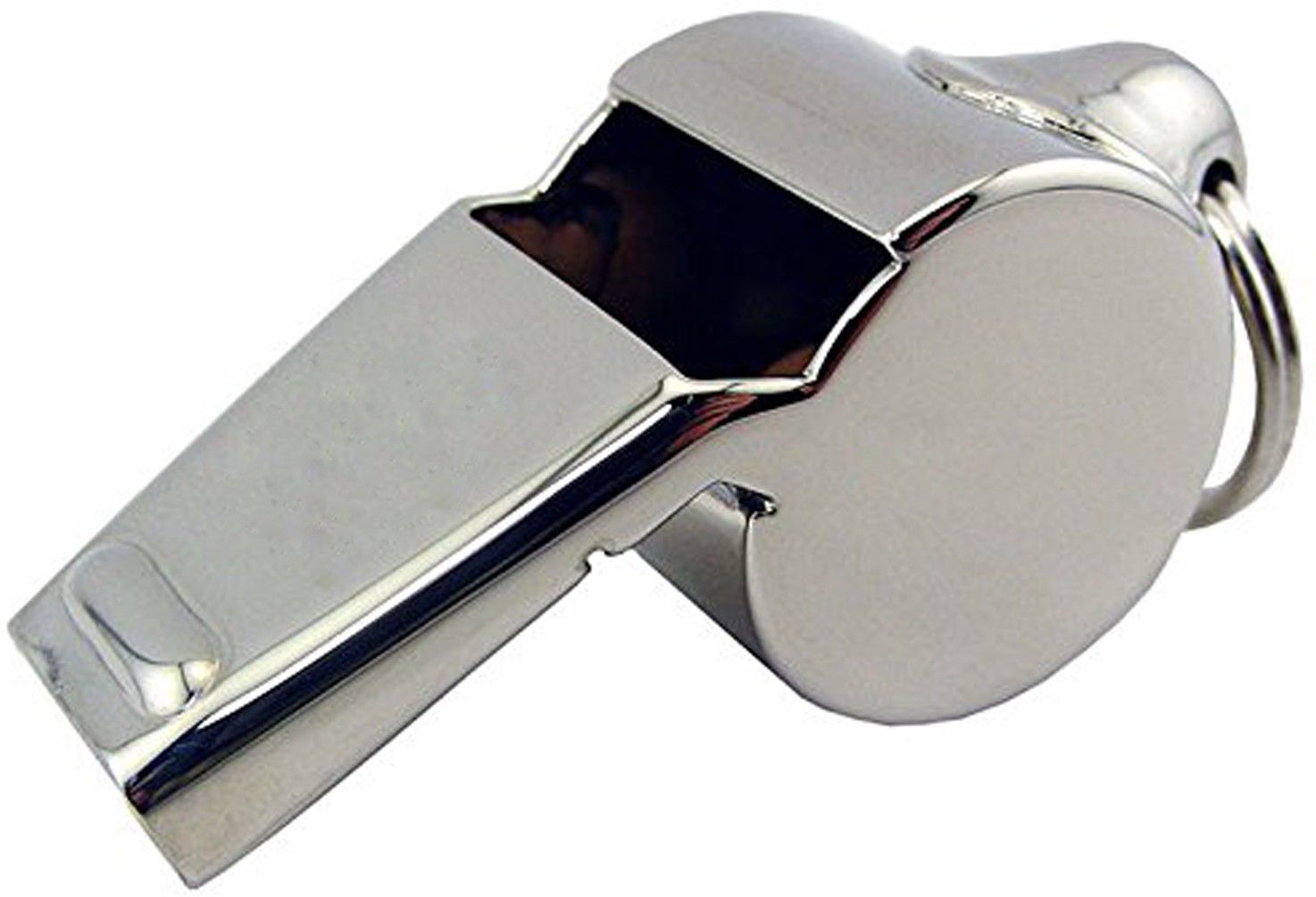 Metal Athletes Referee Coach Whistle - Stainless Steel - Loud / Crisp Sound Whistle for School Sports / Soccer / Football / Basketball / Lifeguard Protection / Outdoor Travel / Fans Cheer / Training Emergency Survival PE Sitti Pea (Silver) Pea Whistle-image-7