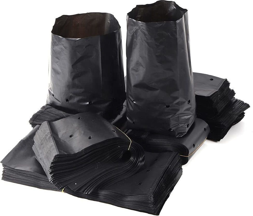 Nursery Cover Black - 18X18 Inch Large Size with quantity of 5 Bags Grow Bag Plant Container Set-image-47