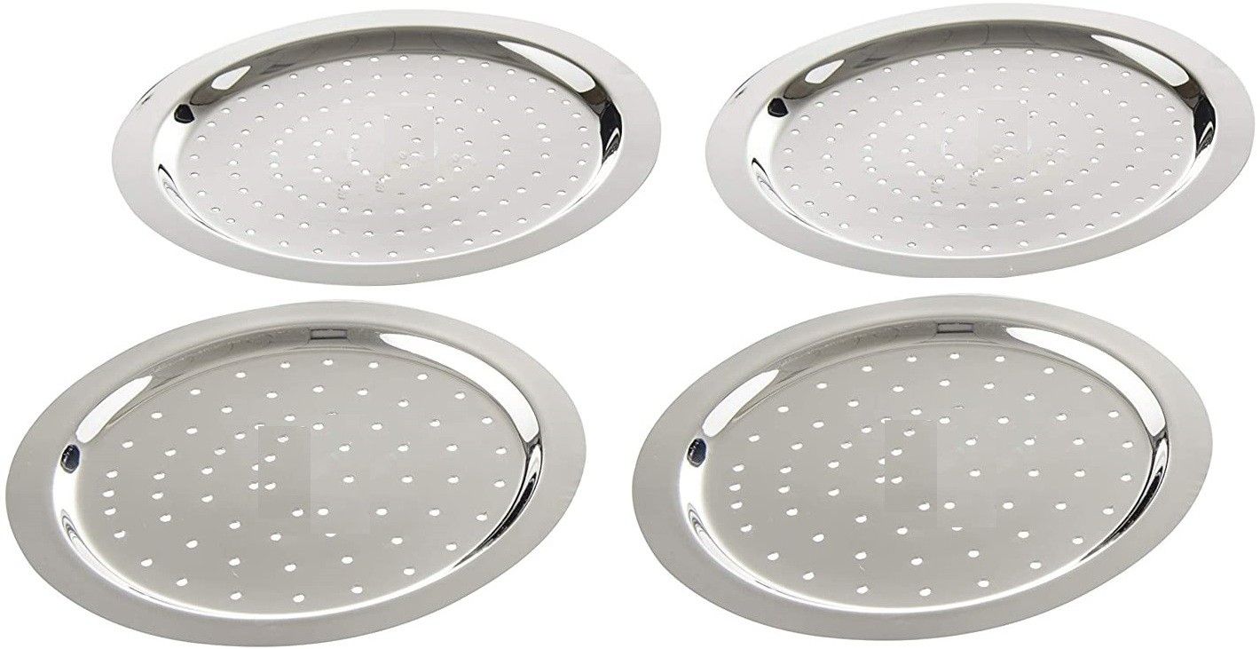 Stainless Steel Heavy Gauge Ciba/Lids/Tope Cover Set of 3 Pcs sizes 12to14 (20Cm, 21.3Cm, 22.8Cm) 20 inch, 21.3 inch, 22.8 inch Lid Set-image-40