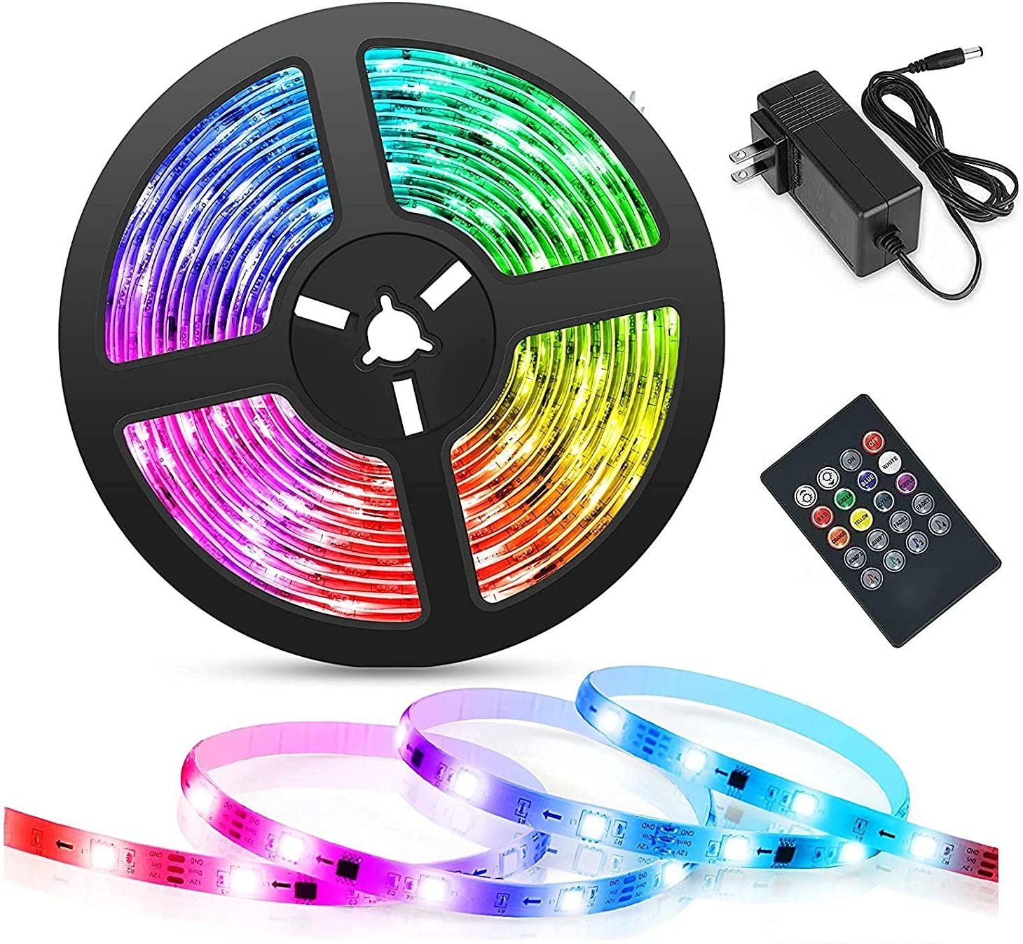 enormity 50 LEDs 4.06 m Multicolor Color Changing, Steady, Flickering Strip Rice Lights-picture-11