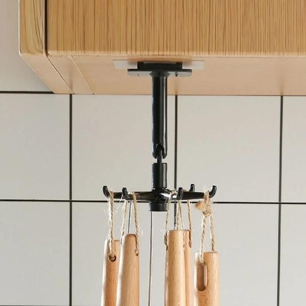360° Rotating Hook /Self Adhesive Hook Multicolour Towel Holder-image-19