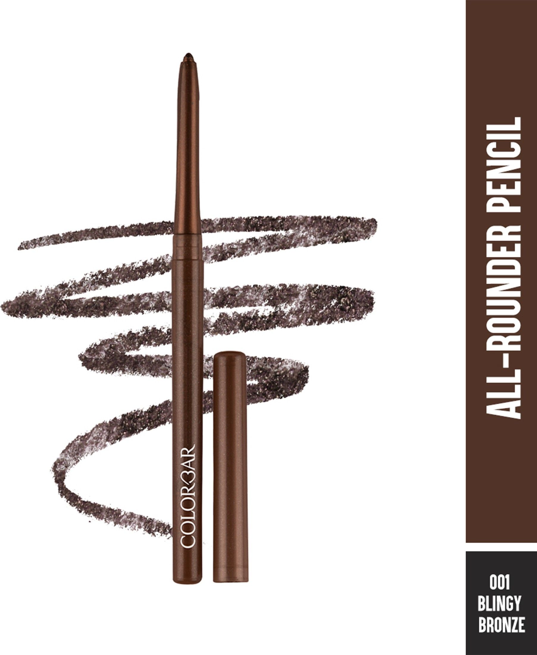 Colorbar All Rounder Pencil Blingy Bronze, Brown