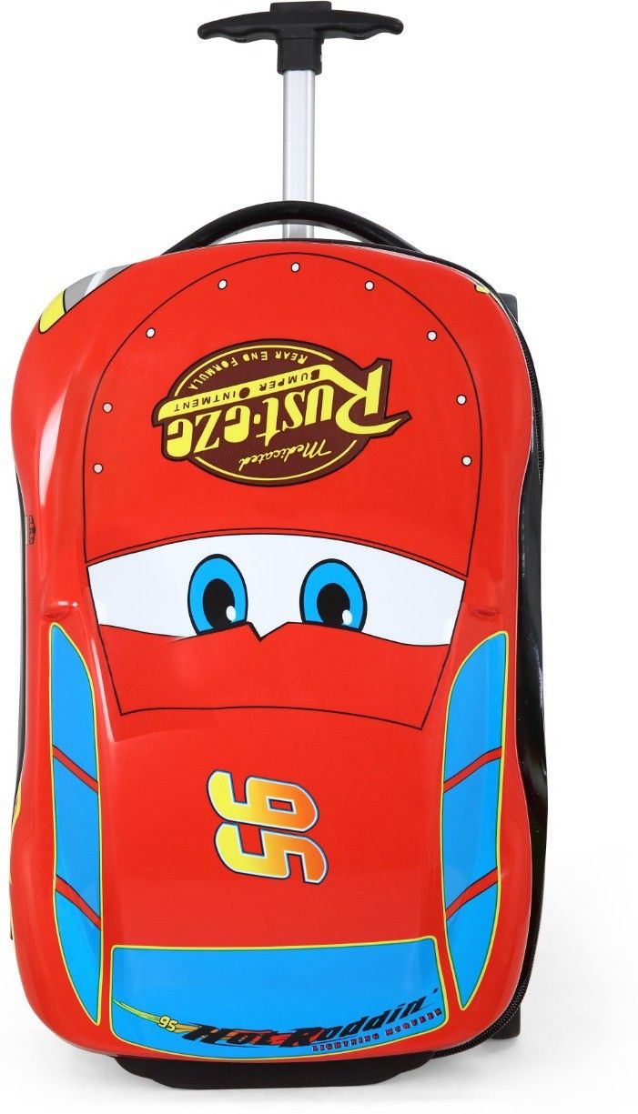 Small Cabin & Check-in Set (45 cm) 4 Wheels - Kids Car Trolley - Red - Red-image-38