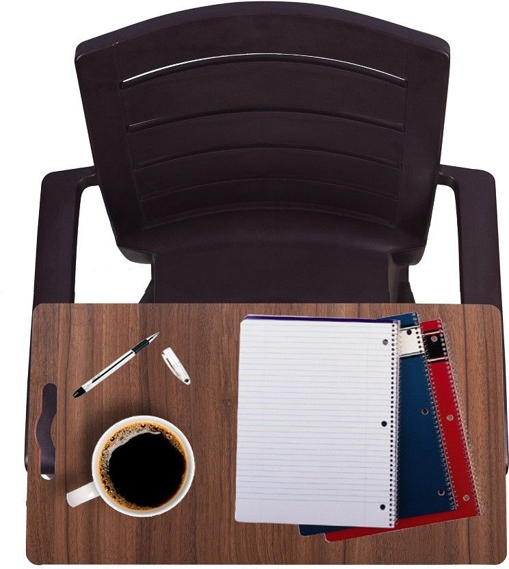 Study Pad Cum Multipurpose Board 2 Side Pre Laminated Waterproof MDF Wooden Study Pad, Writing Pad Brown rectangular