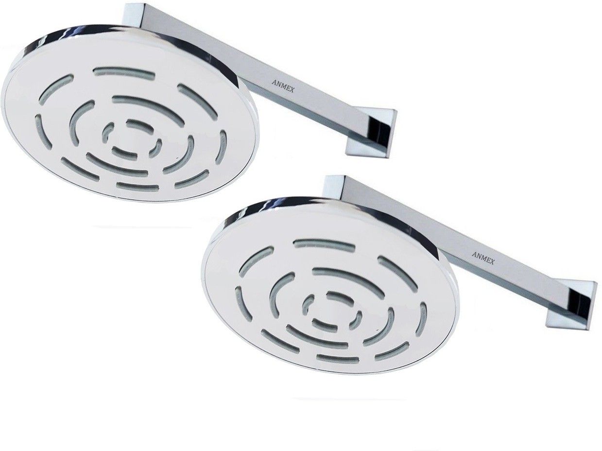 6inches Round Heavy SS Amaze Over Head Shower with 9inch Square SS Arm - PACK OF 2 Fixed Mount-image-42