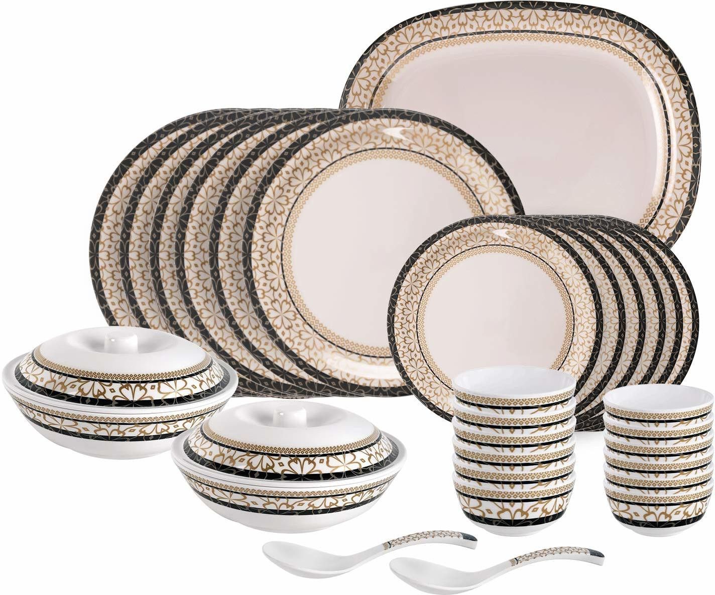 Pack of 31 Melamin Flavia Grace 31 Pcs Dinner Set-image-44