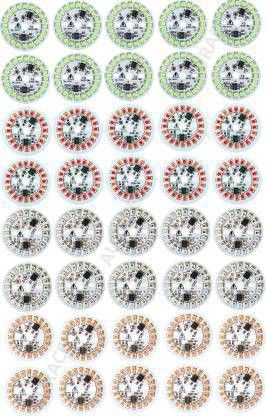 rooprekha 40 Pcs Combo Red Green Blue Pink CLR 9 watt Led DOB Material - 10pcs each Color Light Electronic Hobby Kit-picture-25