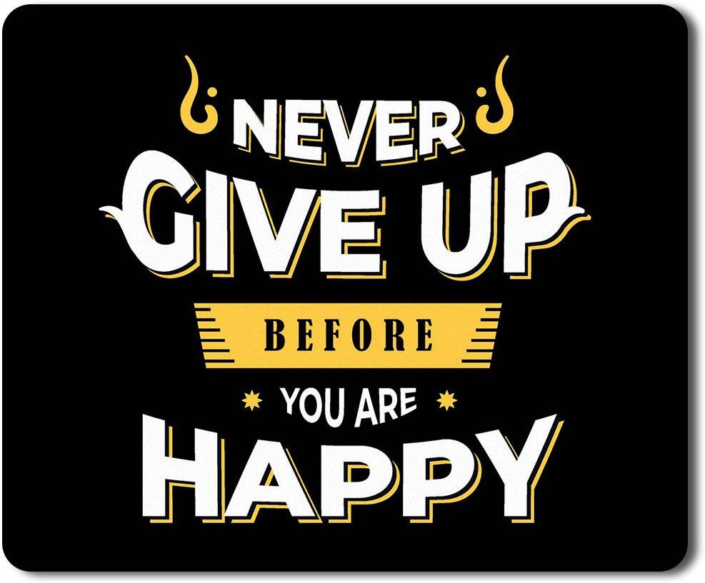 Flair Print Visibee Never give up Designer Gaming Non-Slip Rubber Base Mouse Pad for Laptop/Computer (23 cm x 19 cm) MP220 Non Slip Base Mousepad-picture-22