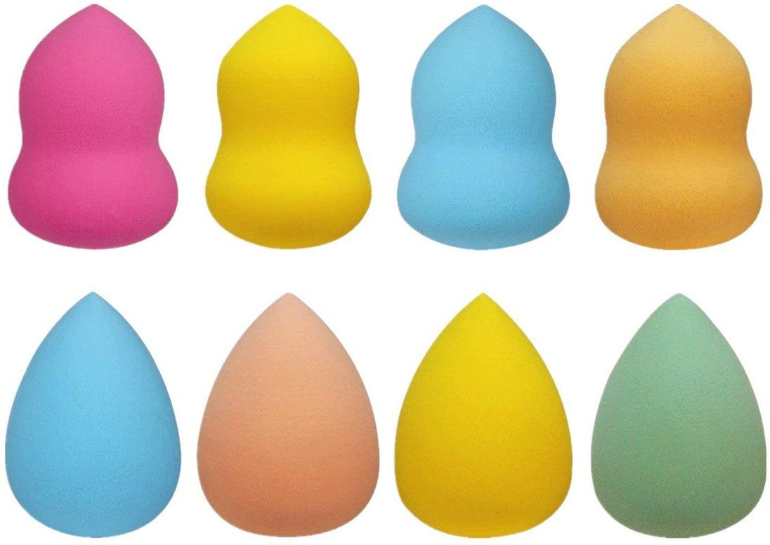 Make up Sponge Puff (Colour May Vary) Set of 8 (BLNDR1001)-image-32