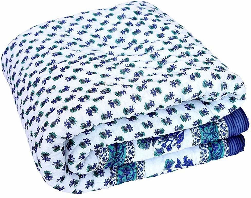 samradhi Floral Double Quilt for Mild Winter-picture-22