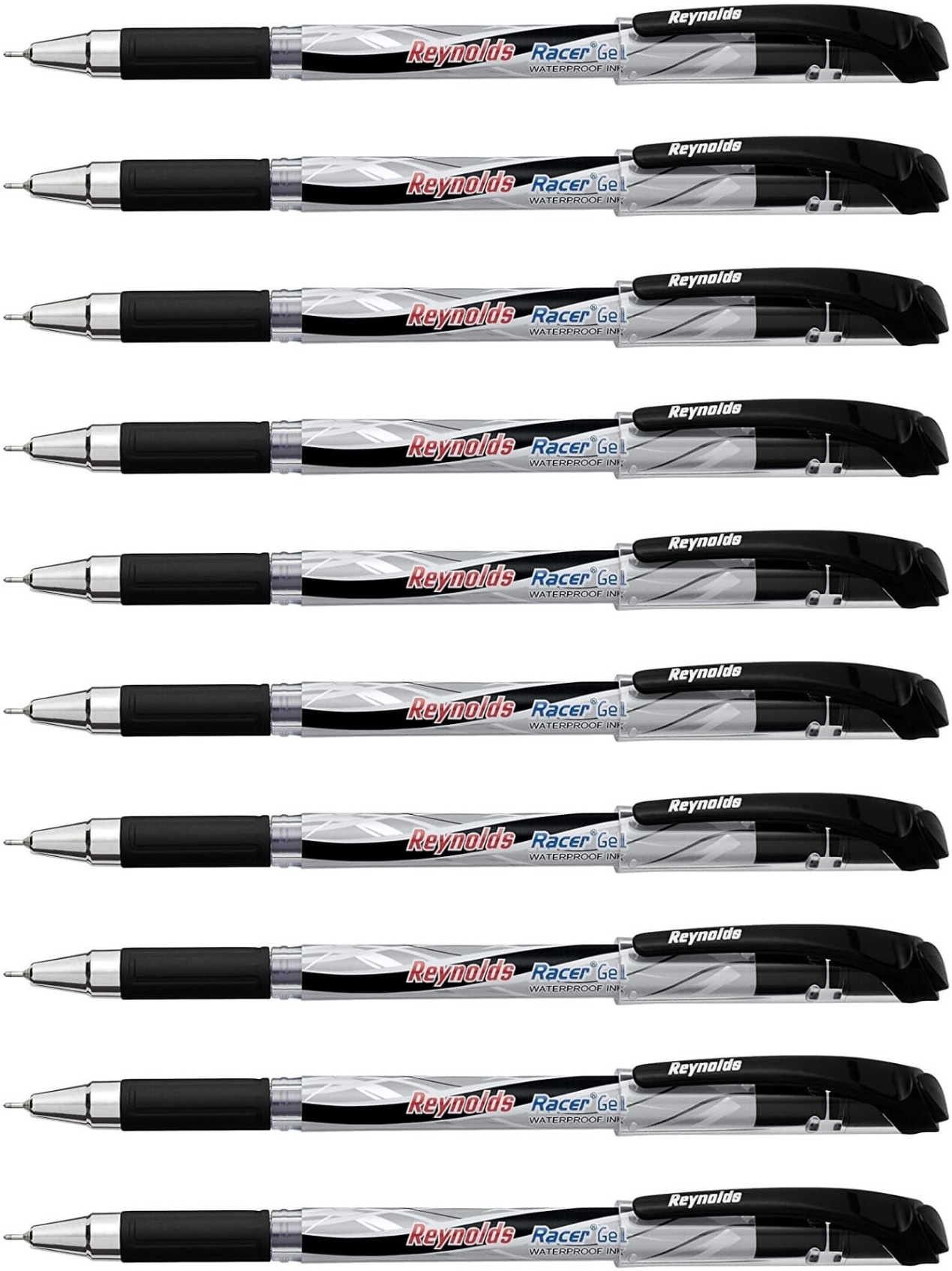 Racer Gel Waterproof Ink Black Gel Pen-image-41