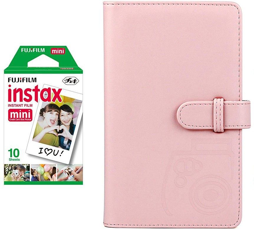 FUJIFILM Instax Mini 10x1 Sheets Instant Film with Blush pink Album 96 Sheets Film Roll-image-31