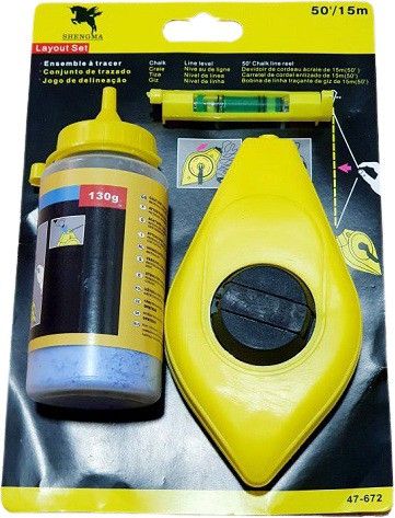 Automatic Chalk Line Reel Carpenter Brick Layer Leveller Magnetic Line Level-image-24