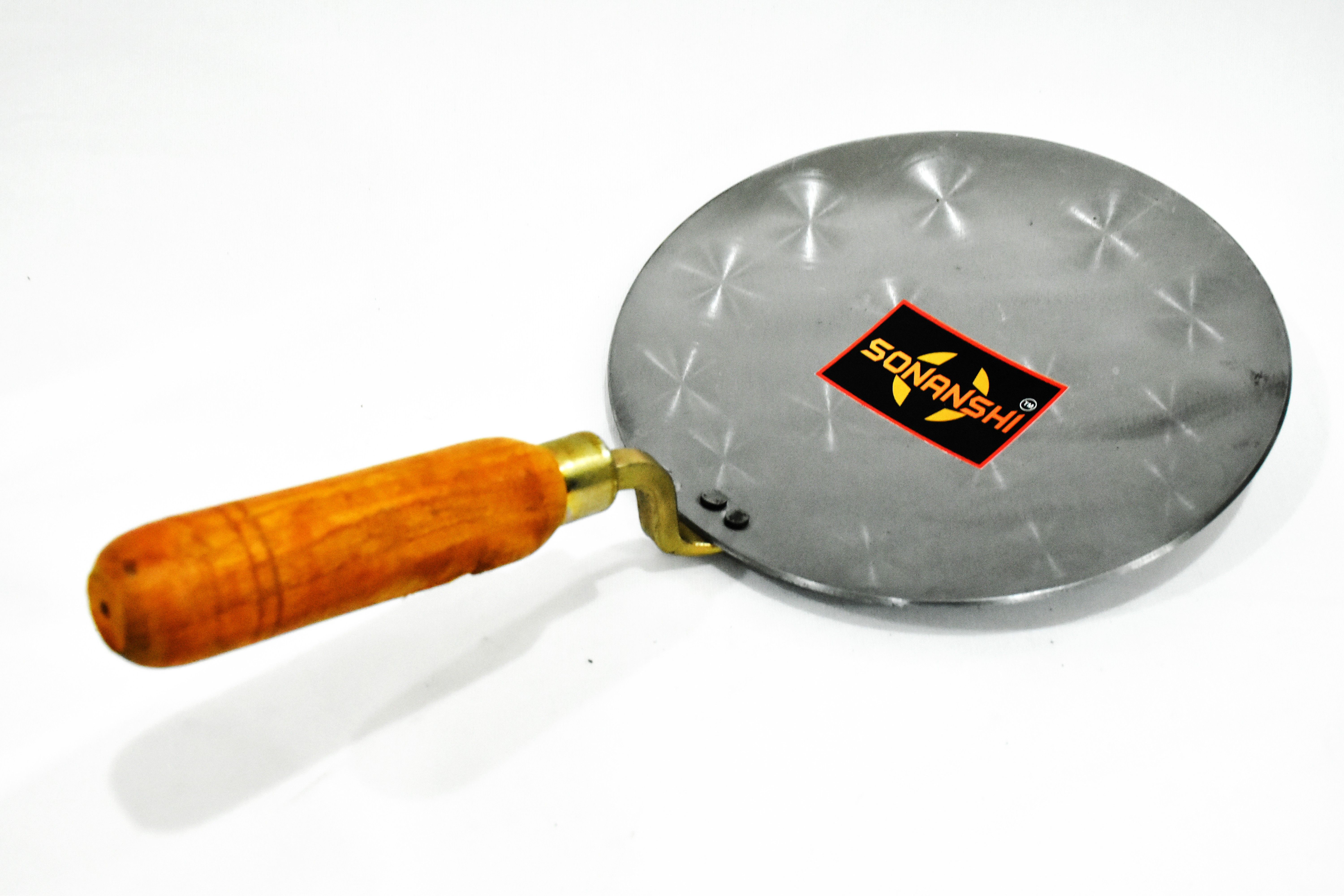 Roti/Chapati tawa Iron/loha/lokhand 9.50 inch with Wooden Handle Household Item cookware Tawa 24.15 cm diameter-image-33