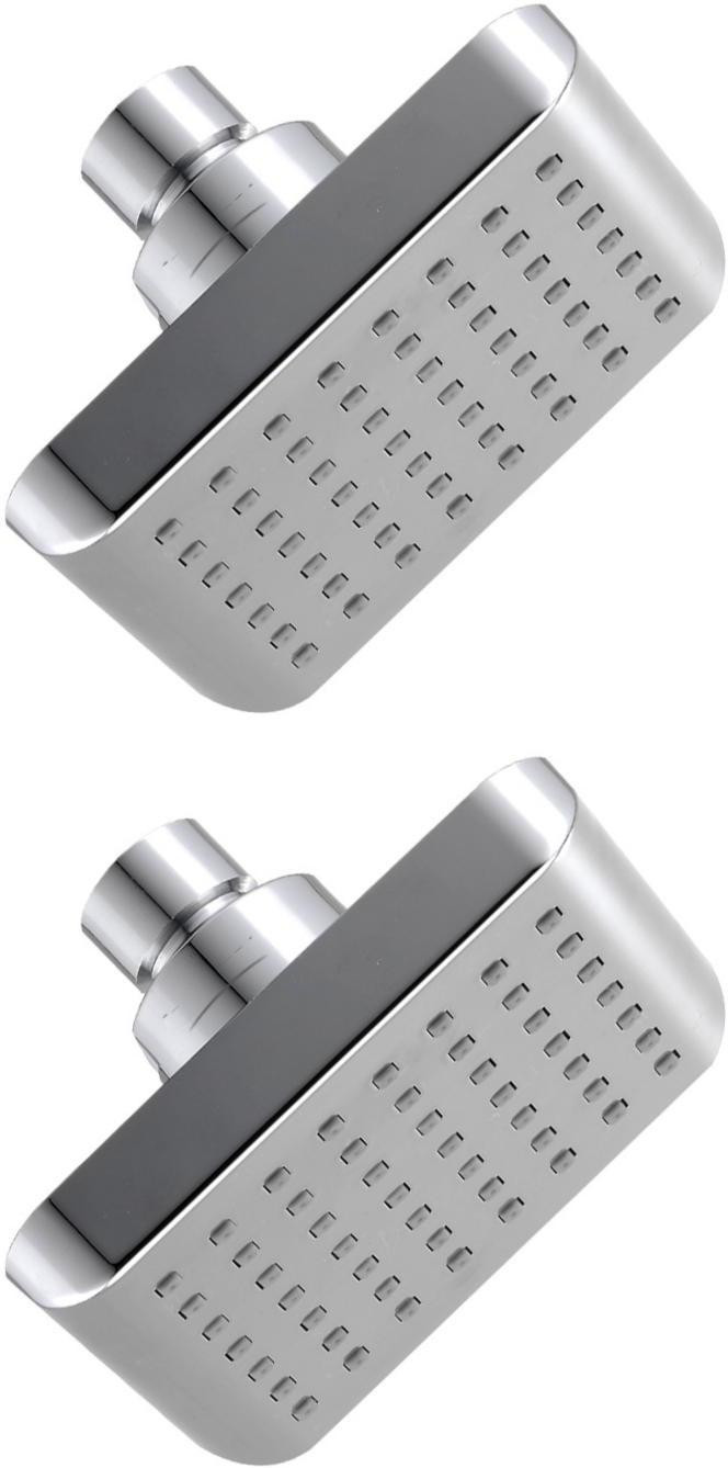 joyway 4x4 Inch Curve Rainfall Overhead Shower Without Arm - Set of 2 Pieces Shower Grab Bar image 1