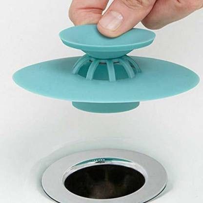 2-in-1 Silicone Sink Sealer Cover Drainer Stopper with Hair Catcher Hair Wash Basin Hair Wash Basin Hair Wash Basin-image-47