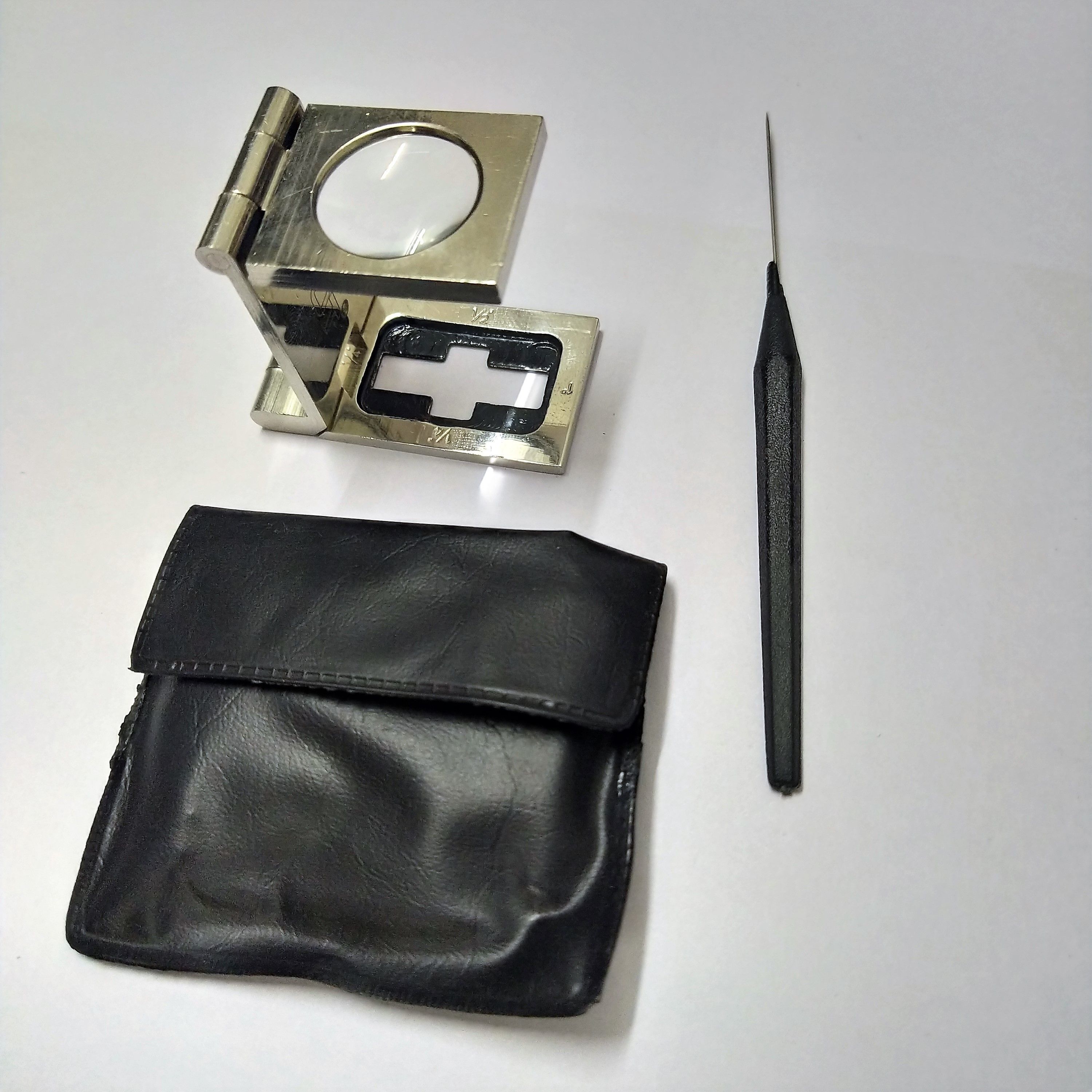 ganesh PICK GLASS SUPREME + PICK NEEDLE WITH POUCH 10X PICK GLASS, TEXTILE COUNTING GLASS, LINEN TESTER, TEXTURE GLASS, TEXTILE EYE GLASS-picture-21