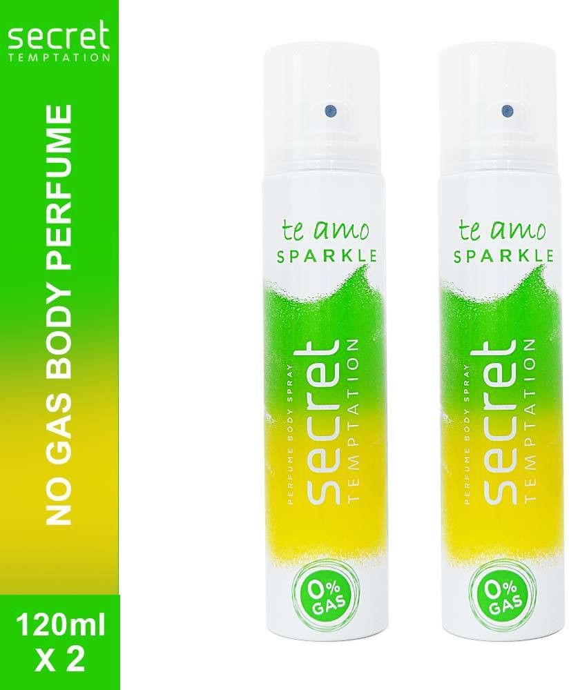 secret temptation Te Amo Sparkle No Gas Perfume Body SprayCombo Perfume Body Spray-For Women-picture-36