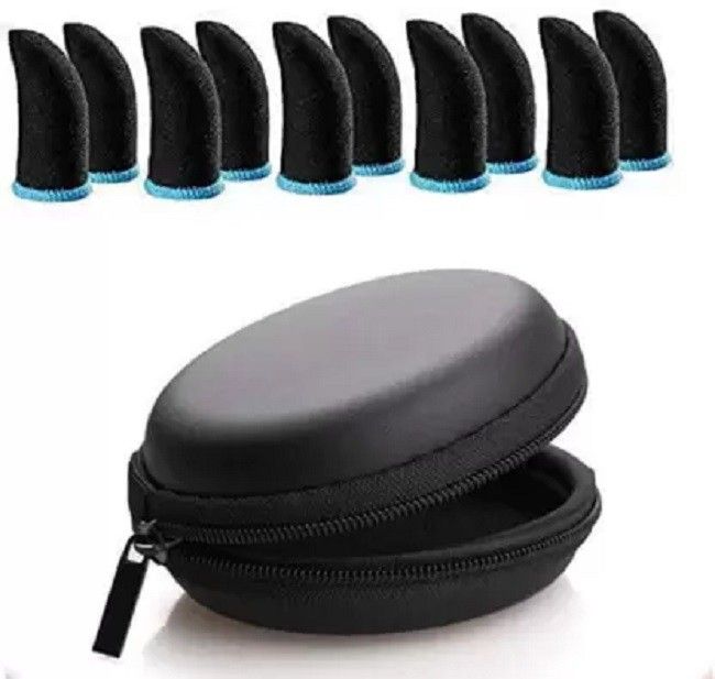 Thumb Gloves With Earphone Pouch for Mobile Gaming Finger Sleeve Finger Sleeve