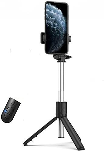 HIFY Mini Fashion Selfie Stick Tripod Stand Multi-functional Compact Bluetooth Selfie Stick with Non-Slip Tripod,Compatible with all Smartphone Tripod, Monopod image 1