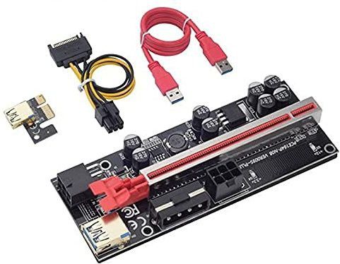 Xsentuals PCI-E VER009S-PLUS / 009S Plus / 8 Capacitor / 3 Power Supply / 1X to 16X Riser Card USB 3.0 PCIE Riser Graphics Extension Riser Adapter Card - GPU Riser - Mining Bitcoin Ethereum BTC ETH GDDR4 16 GB NVIDIA Chipset 64 bit 120 MHz Graphics Card-image-19