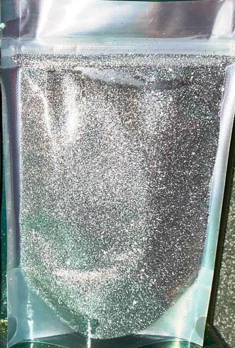 SILVER SHINY GLITTER 200 GRAM PACK