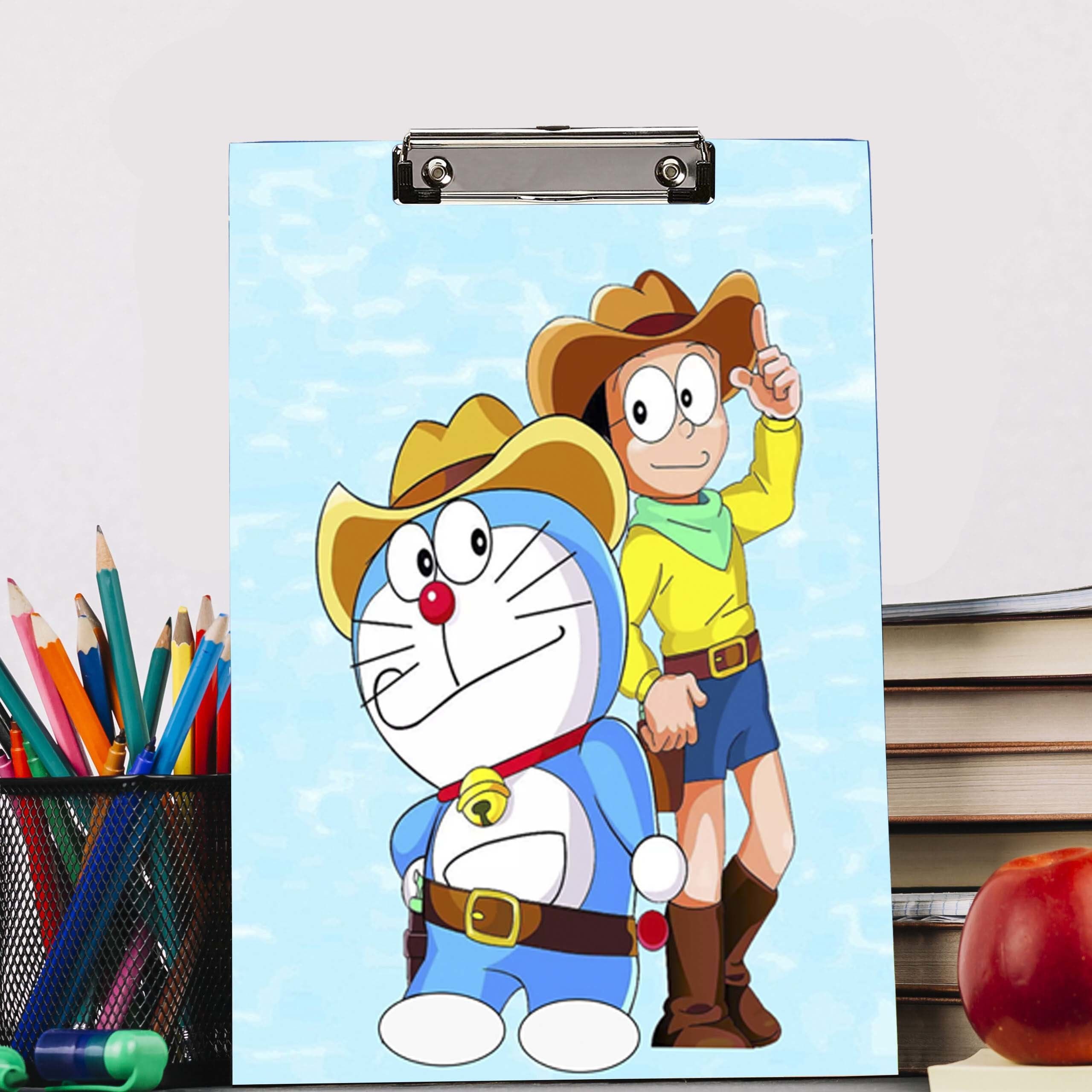 Doraemon Reprint Clip Board Examination Pad for Shop, Medical, Size 14x10-image-38