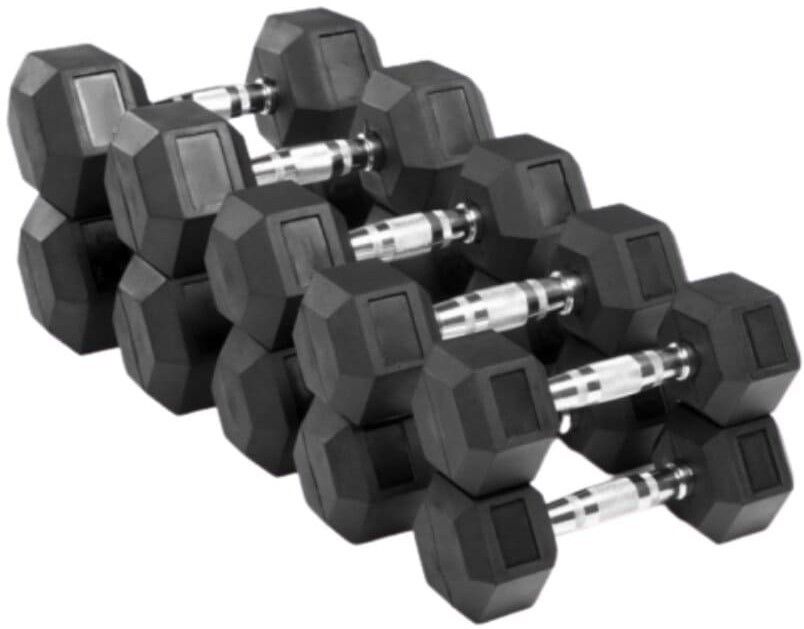 gymfreak 0.2 kg Hexa (12.5kg * 2pcs = 25KG) For Home & GYM Home Gym Combo-picture-49
