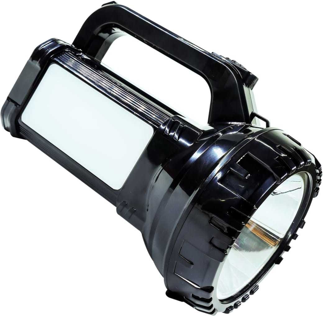 100 watt Long Range Search Torch Light (Range 1 Km.) with Multi-Functional + TUBE Emergency Rechargeable Handheld Torch (Lithium Battery) Torch Emergency Light (Black) 8 hrs Torch Emergency Light-image-17