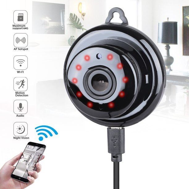 AVOIHS Hidden 1080P Full HD camera for home Spy WiFi Magnet Hidden Camera_Small Wireless Home Security Cameras with Night Vision Motion Detection Remote View Security Camera-image-1
