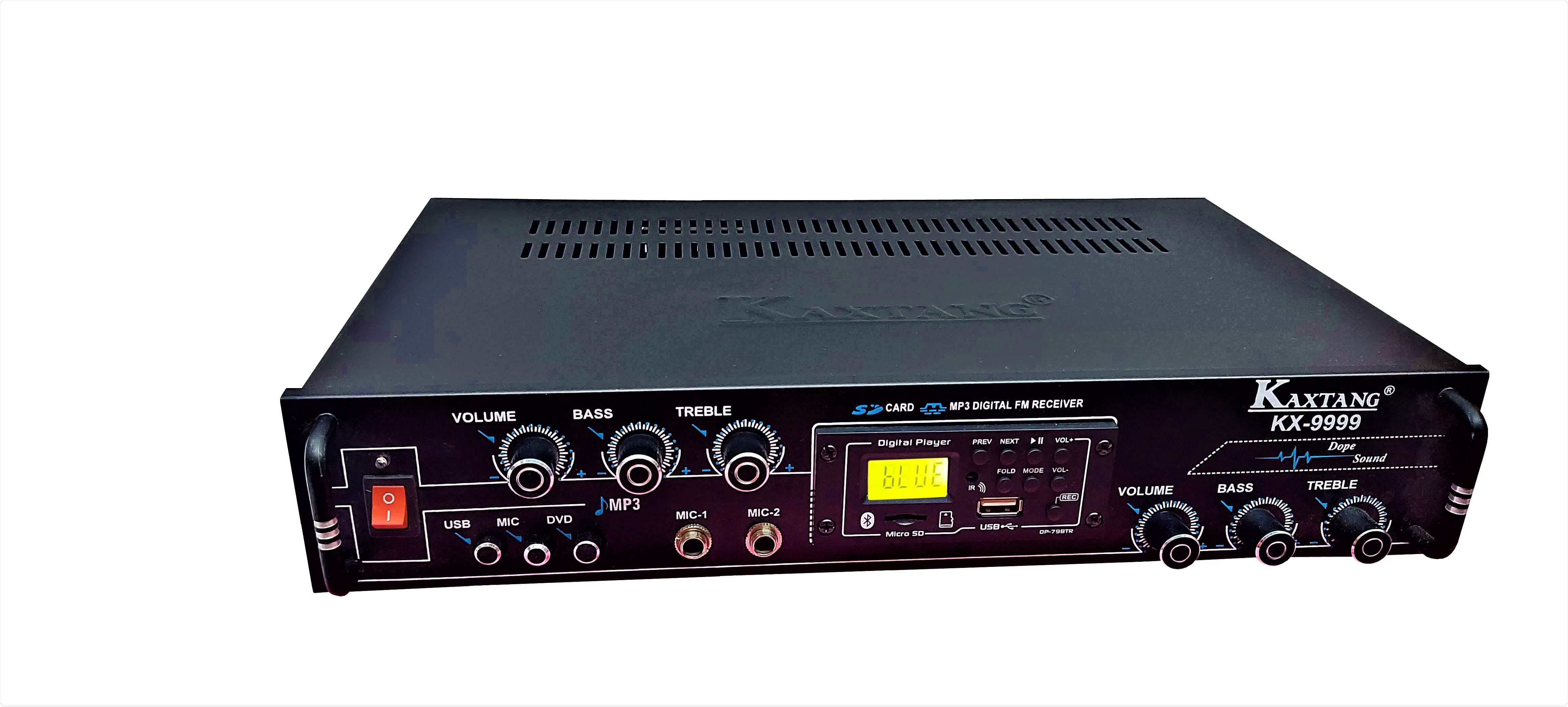 NEW SERIES DJ remix Amplifier with Audio Recording mode and Electronic Fuse Full Black Digital Stereo SOLOMAX ABSTRACT VERSION With BT/ USB/ SD-Card /FM /AUX 260 W AV Power Amplifier (Black) 258 W AV Power Amplifier-image-42